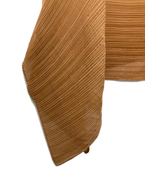 PLEATS PLEASE（プリーツプリーズ）PLEATS PLEASE (プリーツプリーズ) プリーツポンチョ キャメル サイズ:Freeの古着・服飾アイテム