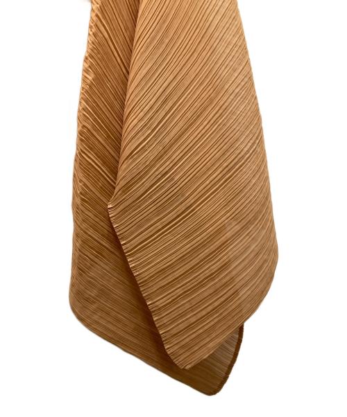 PLEATS PLEASE（プリーツプリーズ）PLEATS PLEASE (プリーツプリーズ) プリーツポンチョ キャメル サイズ:Freeの古着・服飾アイテム