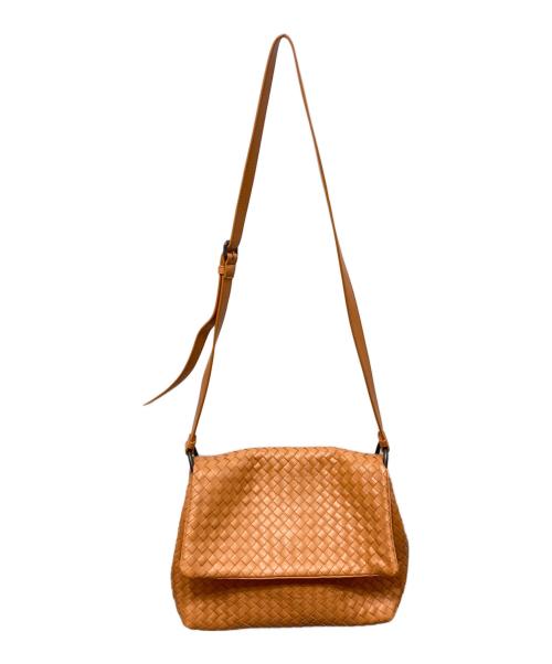 BOTTEGA VENETA（ボッテガベネタ）BOTTEGA VENETA (ボッテガベネタ) イントレチャートショルダーバッグ オレンジの古着・服飾アイテム