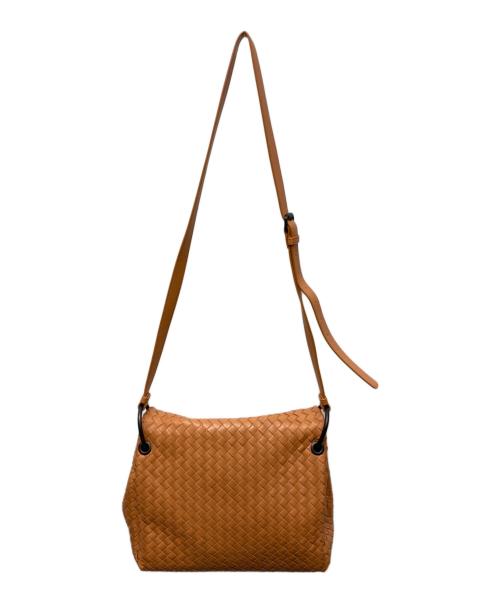 BOTTEGA VENETA（ボッテガベネタ）BOTTEGA VENETA (ボッテガベネタ) イントレチャートショルダーバッグ オレンジの古着・服飾アイテム