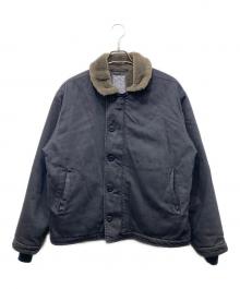 FIDELITY（フィデリティー）の古着「OVERDYED N-1 DECK JACKET」｜グレー