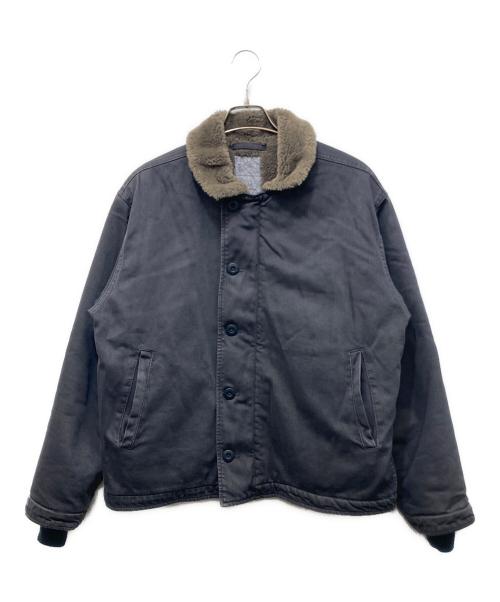 FIDELITY（フィデリティー）FIDELITY (フィデリティー) OVERDYED N-1 DECK JACKET グレー サイズ:Ｌの古着・服飾アイテム