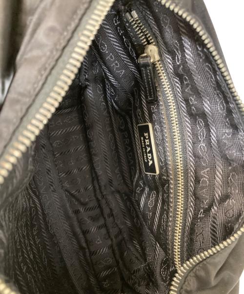 PRADA（プラダ）PRADA (プラダ) ナイロンワンショルダーバッグ ブラック×ブラウンの古着・服飾アイテム