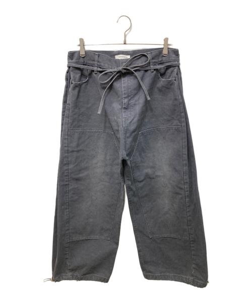 TENDER PERSON（テンダ―パーソン）TENDER PERSON (テンダ―パーソン) DOUBLE KNEES BAGGY PANTS グレー サイズ:2の古着・服飾アイテム