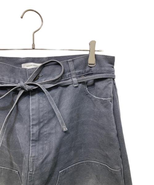 TENDER PERSON（テンダ―パーソン）TENDER PERSON (テンダ―パーソン) DOUBLE KNEES BAGGY PANTS グレー サイズ:2の古着・服飾アイテム