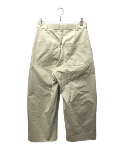 STUDIO NICHOLSON（スタジオ ニコルソン）STUDIO NICHOLSON (スタジオ ニコルソン) コットンツイルタックワイドパンツ アイボリー サイズ:Sの古着・服飾アイテム