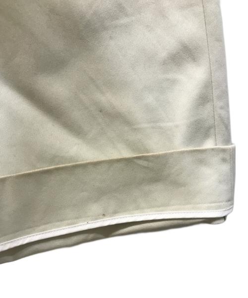 STUDIO NICHOLSON（スタジオ ニコルソン）STUDIO NICHOLSON (スタジオ ニコルソン) コットンツイルタックワイドパンツ アイボリー サイズ:Sの古着・服飾アイテム