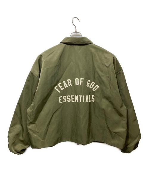 FOG ESSENTIALS（フィアオブゴッド エッセンシャル）FOG ESSENTIALS (フィアオブゴッド エッセンシャル) EXTURED NYLON TRUCKER JACKET オリーブ サイズ:XLの古着・服飾アイテム