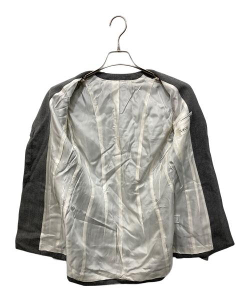 ETRE TOKYO（エトレトウキョウ）ETRE TOKYO (エトレトウキョウ) SANTEウエストシェイプノーカラージャケット グレー サイズ:Sの古着・服飾アイテム