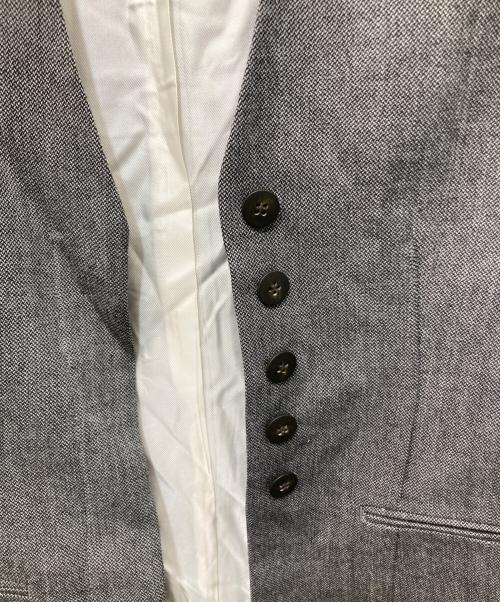 ETRE TOKYO（エトレトウキョウ）ETRE TOKYO (エトレトウキョウ) SANTEウエストシェイプノーカラージャケット グレー サイズ:Sの古着・服飾アイテム