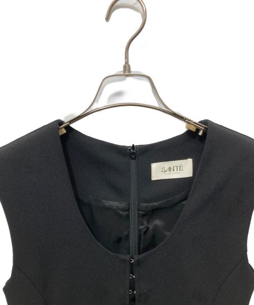 ETRE TOKYO（エトレトウキョウ）ETRE TOKYO (エトレトウキョウ) SANTEスリーブレスロングドレス ブラック サイズ:S 未使用品の古着・服飾アイテム