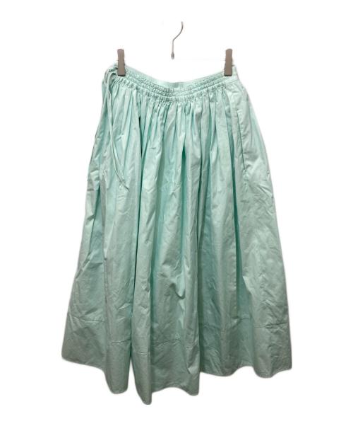 DRAWER（ドゥロワー）Drawer (ドゥロワー) ウェストコードギャザースカート スカイブルー サイズ:36の古着・服飾アイテム