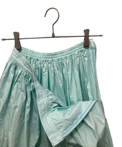 DRAWER（ドゥロワー）Drawer (ドゥロワー) ウェストコードギャザースカート スカイブルー サイズ:36の古着・服飾アイテム