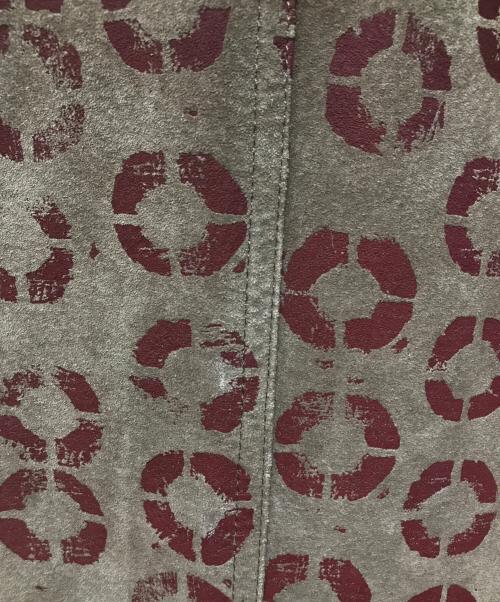 COMME des GARCONS HOMME PLUS（コムデギャルソンオムプリュス）COMME des GARCONS HOMME PLUS (コムデギャルソンオムプリュス) 総柄ピッグレザージャケット ブラウン×カーキ サイズ:Sの古着・服飾アイテム