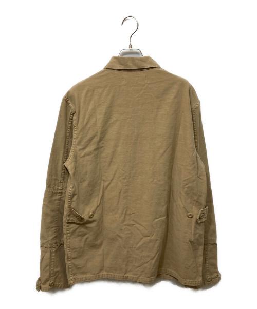 REMI RELIEF（レミレリーフ）REMI RELIEF (レミレリーフ) BEAMS PLUS (ビームスプラス) Military Shirt Jacket Cotton カーキ サイズ:Lの古着・服飾アイテム