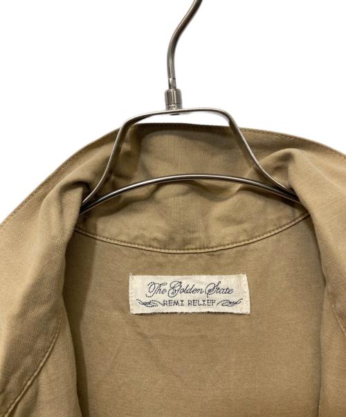 REMI RELIEF（レミレリーフ）REMI RELIEF (レミレリーフ) BEAMS PLUS (ビームスプラス) Military Shirt Jacket Cotton カーキ サイズ:Lの古着・服飾アイテム