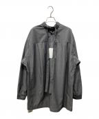 THE HINOKIザ ヒノキ）の古着「オーガニックコットンツイルスタンドカラーシャツ」｜グレー