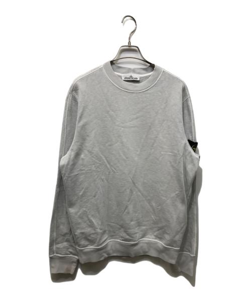 STONE ISLAND（ストーンアイランド）STONE ISLAND (ストーンアイランド) ロゴパッチクルーネックスウェット グレー サイズ:Mの古着・服飾アイテム