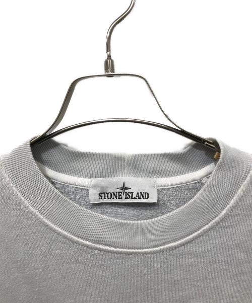 STONE ISLAND（ストーンアイランド）STONE ISLAND (ストーンアイランド) ロゴパッチクルーネックスウェット グレー サイズ:Mの古着・服飾アイテム