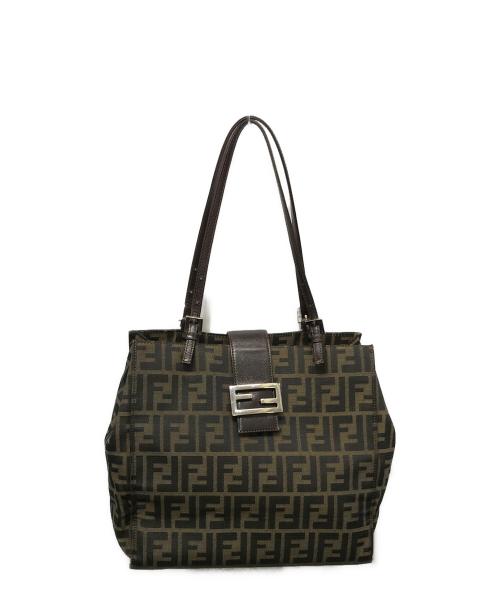 FENDI（フェンディ）FENDI (フェンディ) ズッカ柄トートバッグ ブラウンの古着・服飾アイテム