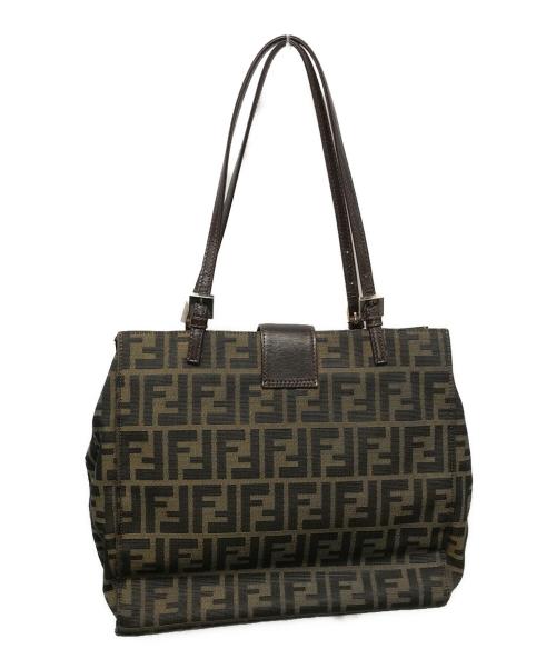 FENDI（フェンディ）FENDI (フェンディ) ズッカ柄トートバッグ ブラウンの古着・服飾アイテム