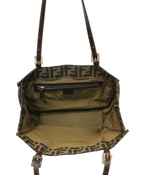 FENDI（フェンディ）FENDI (フェンディ) ズッカ柄トートバッグ ブラウンの古着・服飾アイテム