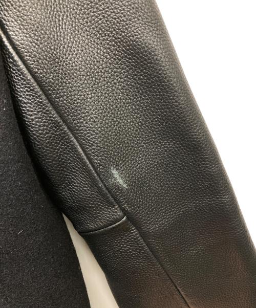 BROOKS BROTHERS（ブルックスブラザーズ）BROOKS BROTHERS (ブルックスブラザーズ) スリーブレザースタジャン ブラック サイズ:Sの古着・服飾アイテム