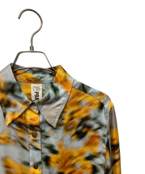 PRANK PROJECT（プランクプロジェクト）PRANK PROJECT (プランクプロジェクト) アブストラクトフラワーシャツ グレー×オレンジ サイズ:Freeの古着・服飾アイテム