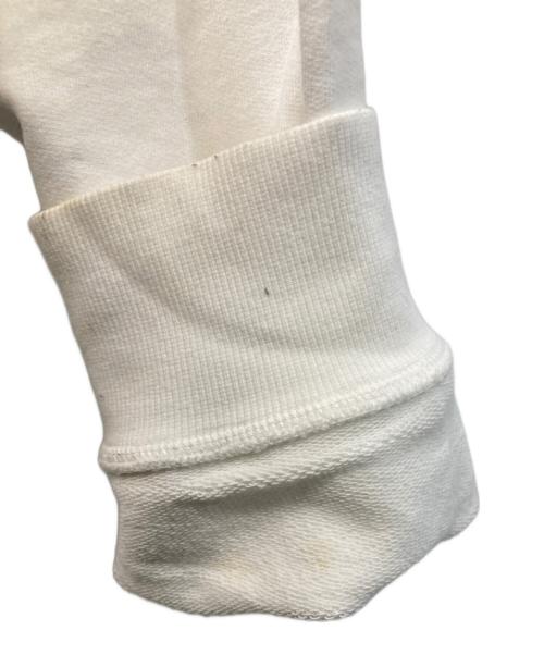 Maison Margiela（メゾンマルジェラ）Maison Margiela (メゾンマルジェラ) テーププリントクルーネックスウェット ホワイト サイズ:Mの古着・服飾アイテム