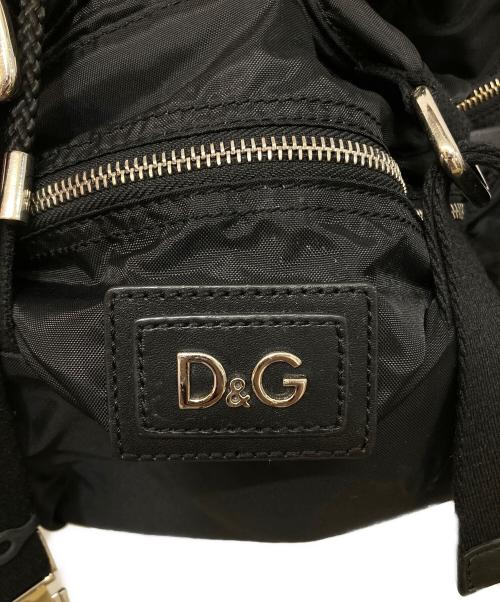 D&G（ディーアンドジー）D&G (ディーアンドジー) ナイロンマルチポケットバックパック ブラックの古着・服飾アイテム