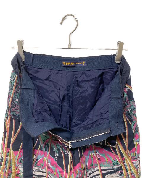 SAN SURF（サンサーフ）SAN SURF (サンサーフ) sacai (サカイ) アロハ ショートパンツ ネイビー サイズ:1の古着・服飾アイテム