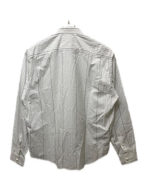 BALENCIAGA（バレンシアガ）BALENCIAGA (バレンシアガ) ボタンダウンストライプシャツ ホワイト×ブラック サイズ:37の古着・服飾アイテム