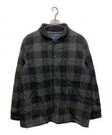 BROOKS BROTHERS×Ron Herman（ブルックスブラザーズ×ロンハーマン）の古着「Block Check Varsity Jacket」｜ブラック