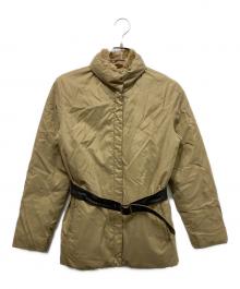 MONCLER（モンクレール）の古着「ファートリミングダウンジャケット」｜ベージュ
