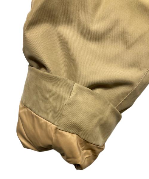 MONCLER（モンクレール）MONCLER (モンクレール) ファートリミングダウンジャケット ベージュの古着・服飾アイテム