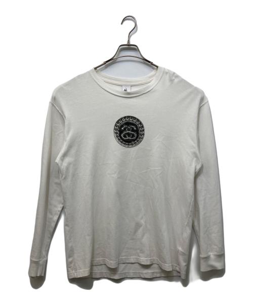 NIKE（ナイキ）NIKE (ナイキ) stussy (ステューシー) LINK LS TEE ホワイト サイズ:Mの古着・服飾アイテム