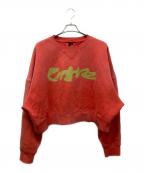 entire studiosエンタイアスタジオ）の古着「ボックスシルエットスウェット」｜オレンジ