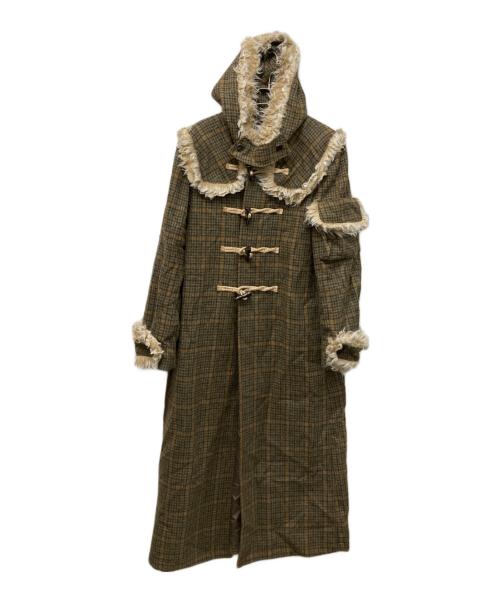 OPEN YY（オープンワイワイ）OPEN YY (オープンワイワイ) faux fur trim coat オリーブ サイズ:M 未使用品の古着・服飾アイテム