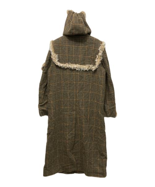 OPEN YY（オープンワイワイ）OPEN YY (オープンワイワイ) faux fur trim coat オリーブ サイズ:M 未使用品の古着・服飾アイテム