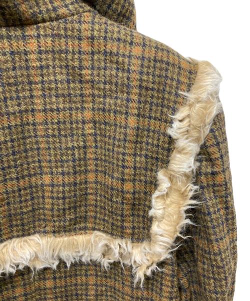OPEN YY（オープンワイワイ）OPEN YY (オープンワイワイ) faux fur trim coat オリーブ サイズ:M 未使用品の古着・服飾アイテム