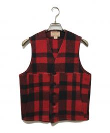 FILSON（フィルソン）の古着「チェックマッキーノベスト」｜レッド×ブラック