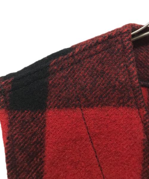 FILSON（フィルソン）FILSON (フィルソン) チェックマッキーノベスト レッド×ブラック サイズ:Sの古着・服飾アイテム