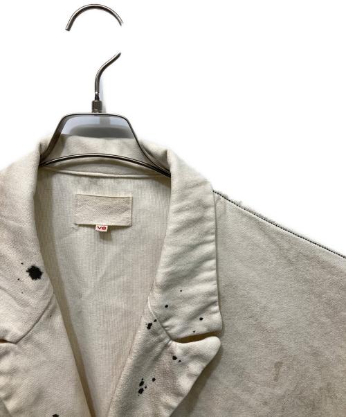 yokosakamoto（ヨウコサカモト）yokosakamoto (ヨウコサカモト) ペイントジャケット ベージュ サイズ:Lの古着・服飾アイテム