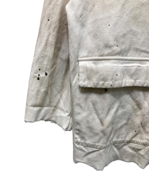 yokosakamoto（ヨウコサカモト）yokosakamoto (ヨウコサカモト) ペイントジャケット ベージュ サイズ:Lの古着・服飾アイテム