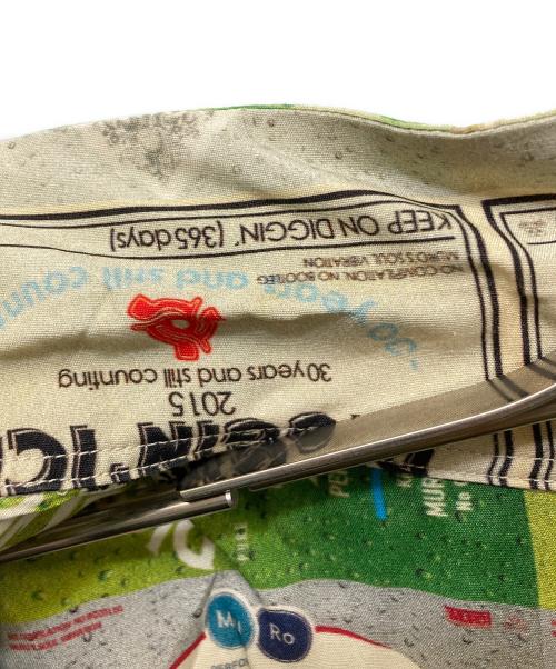 sillage（シアージ）sillage (シアージ) オープンカラーシャツ ベージュ×グリーン サイズ:Freeの古着・服飾アイテム