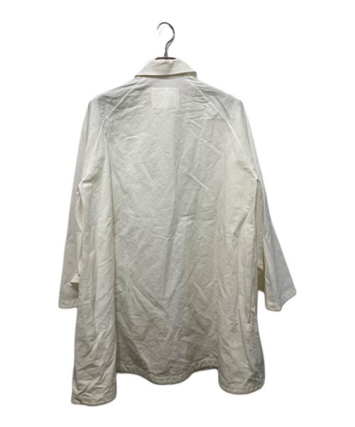 JIL SANDER（ジルサンダー）JIL SANDER (ジルサンダー) Aライン リネン コットン チュニックドレス ホワイト サイズ:32の古着・服飾アイテム