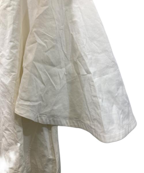 JIL SANDER（ジルサンダー）JIL SANDER (ジルサンダー) Aライン リネン コットン チュニックドレス ホワイト サイズ:32の古着・服飾アイテム