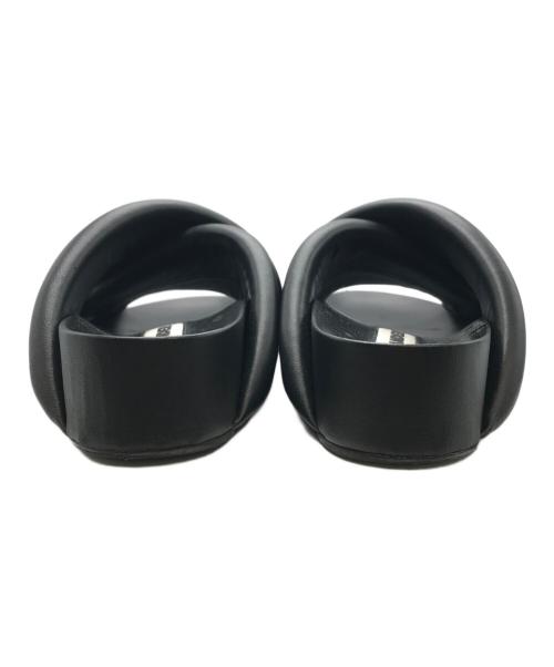 JIL SANDER（ジルサンダー）JIL SANDER (ジルサンダー) クロスストラップスライドサンダル ブラック サイズ:36の古着・服飾アイテム