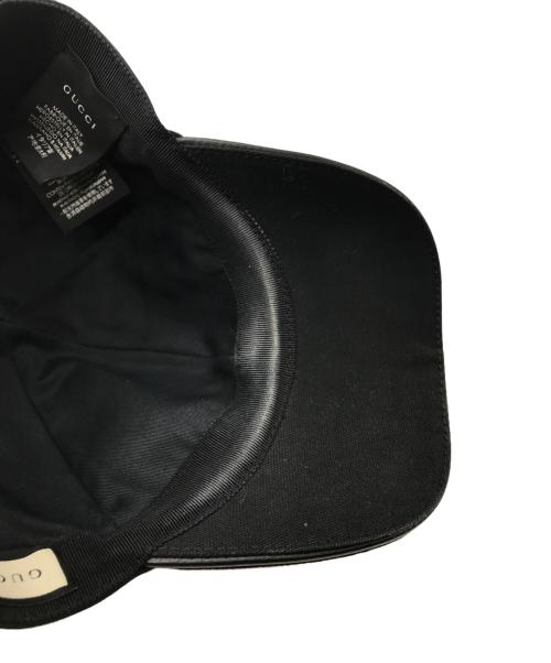 GUCCI（グッチ）GUCCI (グッチ) ベースボールキャップ ブラック サイズ:Lの古着・服飾アイテム