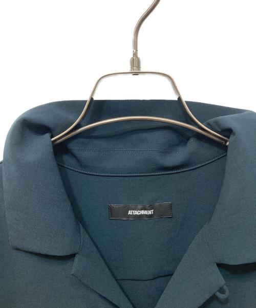 ATTACHMENT（アタッチメント）ATTACHMENT (アタッチメント) DROP SHOULDER OPEN COLLAR S/S SH グリーン サイズ:1の古着・服飾アイテム